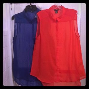 H&M sleeveless blouses (2)